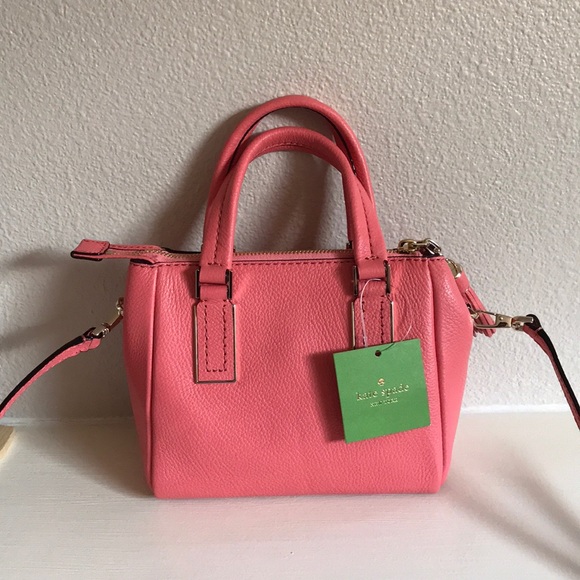 KATE SPADE coral satchel mini crossbody bag